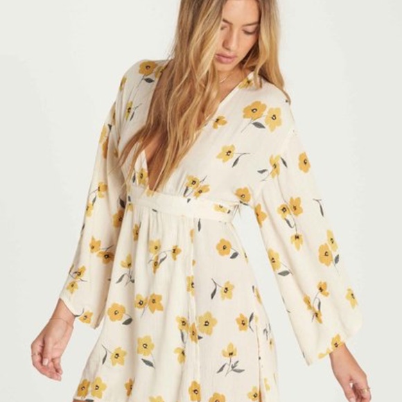 Billabong Plunging Mini Dress NWT - Picture 4 of 4